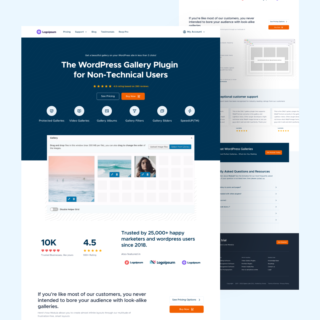 Website Platform and Dashboard